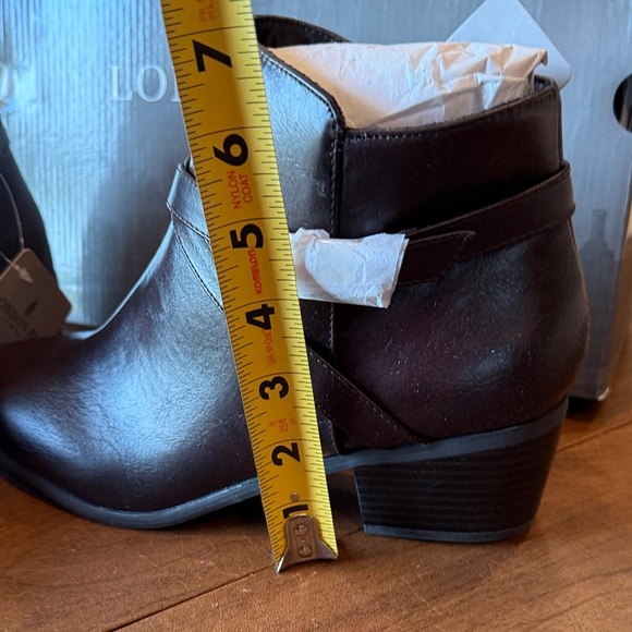 NWT London Fog Women's Dark Brown Ankle Booties SZ 9 - Picture 8 of 10
